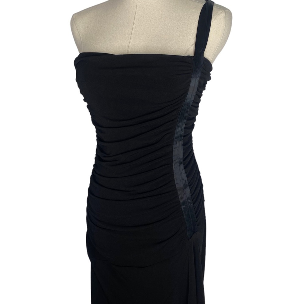 asymmetrical mid length dress
